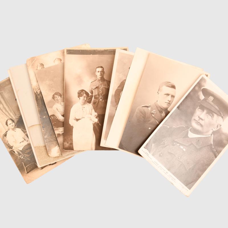 BRITISH WWI 58 MIXED POSTCARD SHOTS.