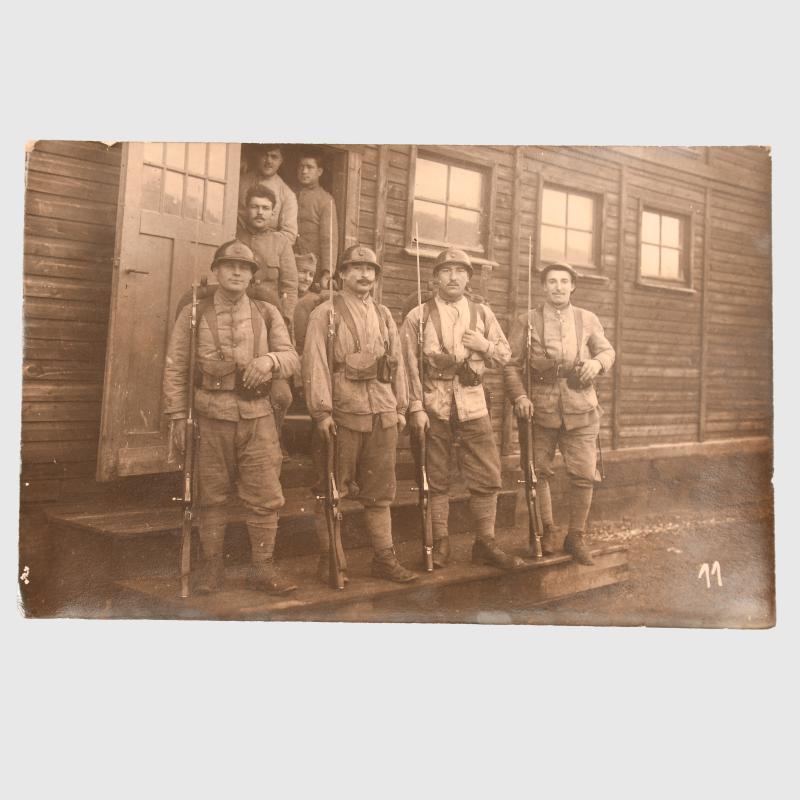 FRENCH WWI 65 POSTCARD SIZE PHOTOGRAPHS.