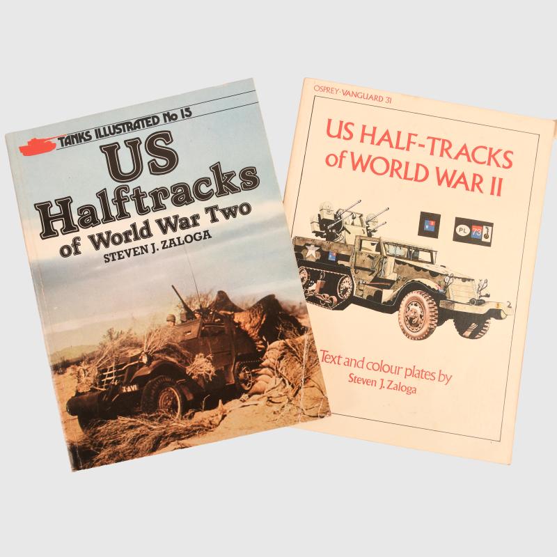 US WWII 2 HALF TRACK SOFT BACK PUBLICATIONS.