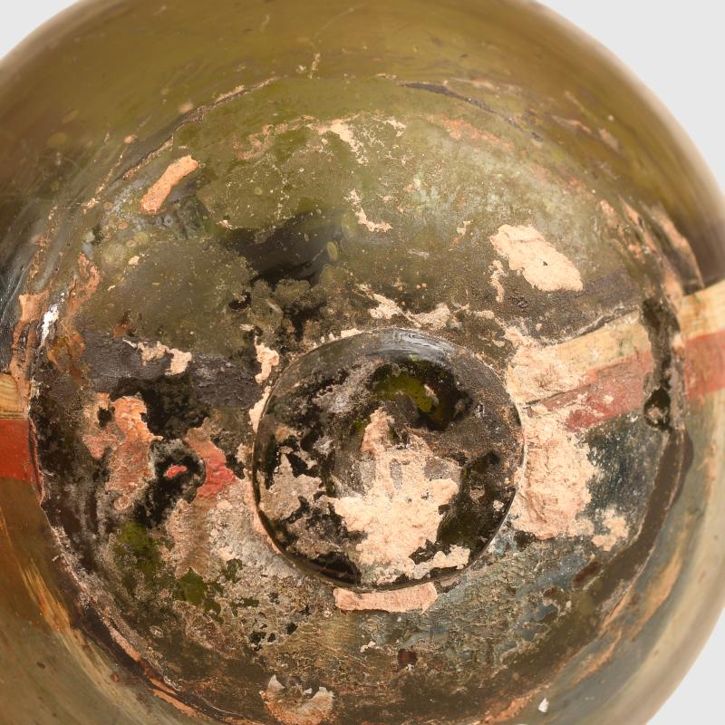 GERMAN WWI COMMEMORATIVE PAINTED GLASS BALL.