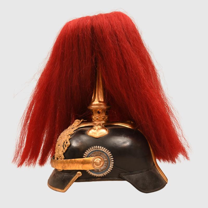 GERMAN WWI BAVARIAN FIELD ARTILLERY RESERVE OFFICERS PICKELHAUBE.