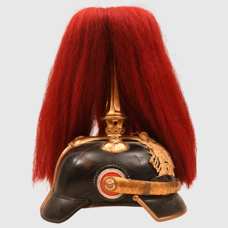 GERMAN WWI BAVARIAN FIELD ARTILLERY RESERVE OFFICERS PICKELHAUBE.