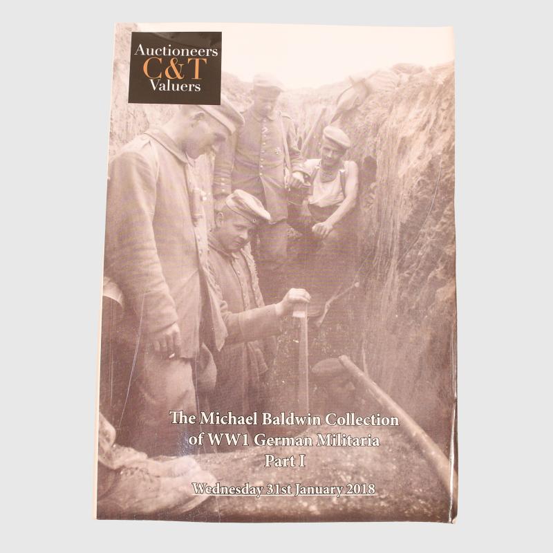 GERMAN WWI MICHAEL BALDWIN COLLECTION AUCTION CATALOGUES.