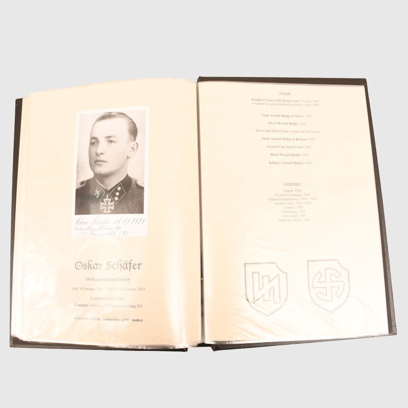 KNIGHTS CROSS HOLDERS OF THE SS SIGNATURE FOLDER.