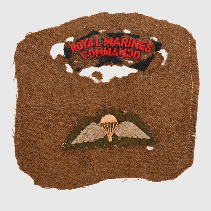 BRITISH WWII ROYAL MARINE COMMANDO SLEEVE INSIGNIA.