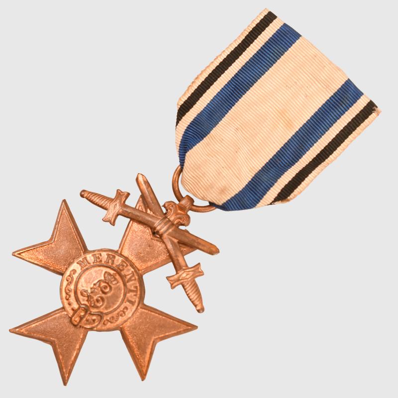 GERMAN WWI BAVARIAN MILITARY SERVICE CROSS 3RD CLASS WITH SWORDS.
