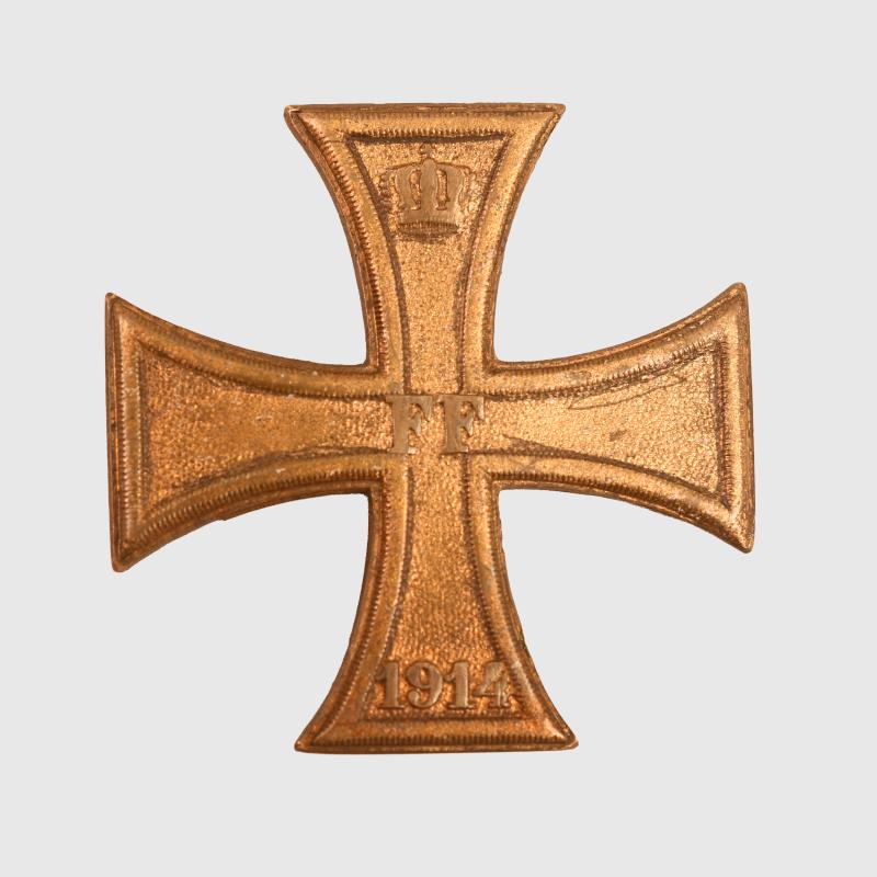 GERMAN WWI MECKLENBURG SCHWERIN WAR CROSS 1914 1ST CLASS FOR A COMBATANT.