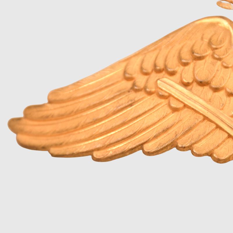 GERMAN WWI PRUSSIAN GUARD RESERVE OFFICERS HELMET PLATE.