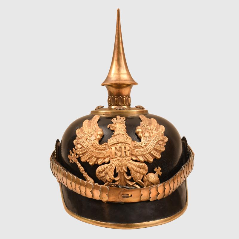 GERMAN WWI PRUSSIAN TRAIN OFFICERS PICKELHAUBE.
