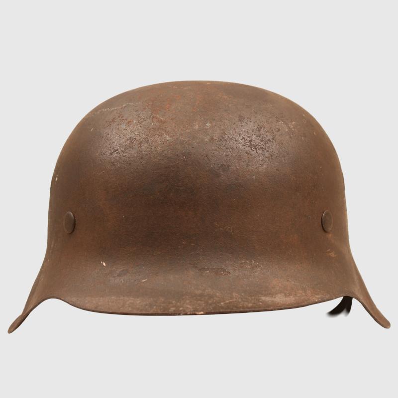 GERMAN WWII BARN FIND KRIEGSMARINE SINGLE DECAL HELMET.