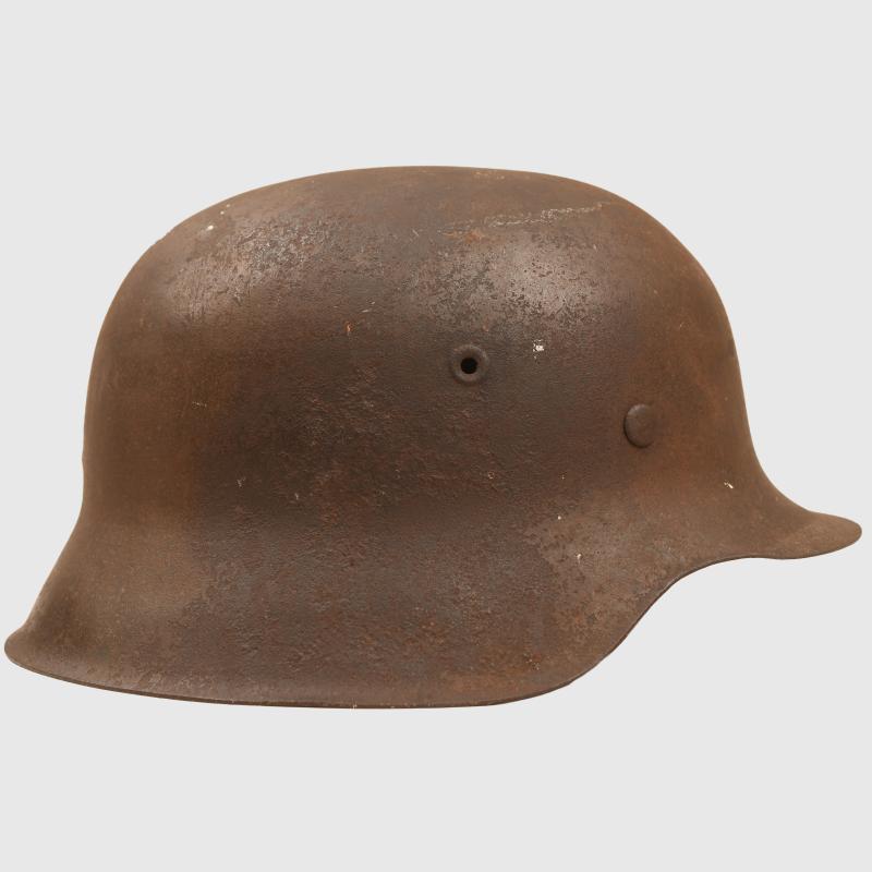 GERMAN WWII BARN FIND KRIEGSMARINE SINGLE DECAL HELMET.