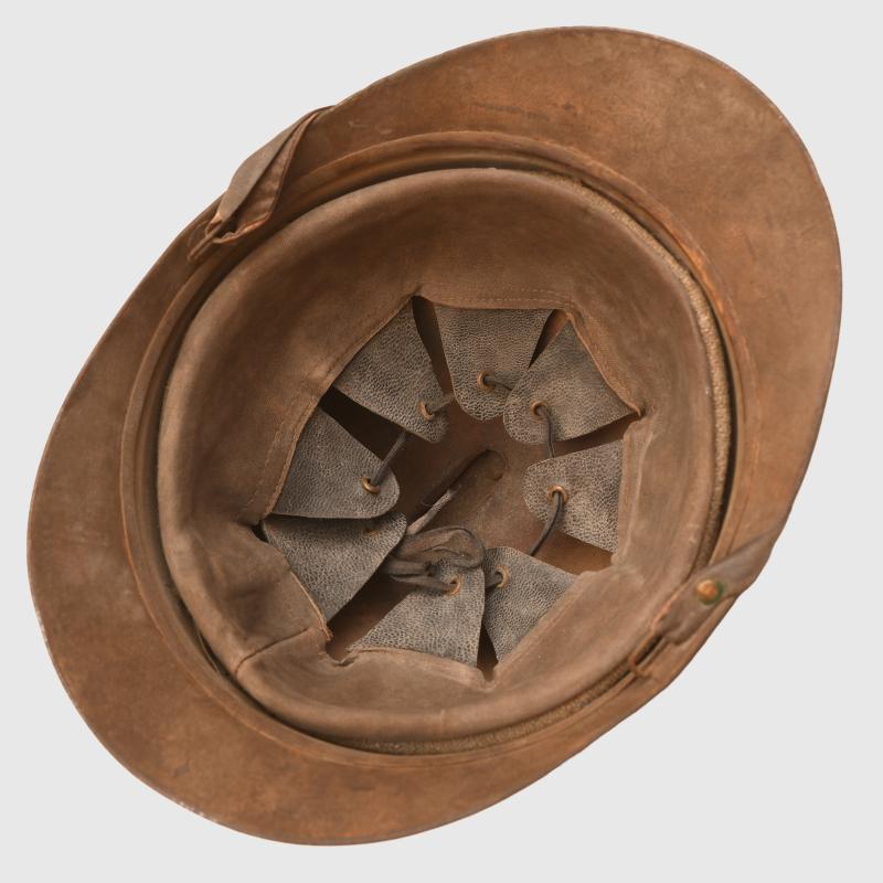 GREEK WWI TWO VERY SCARCE HELMETS OF WWI.
