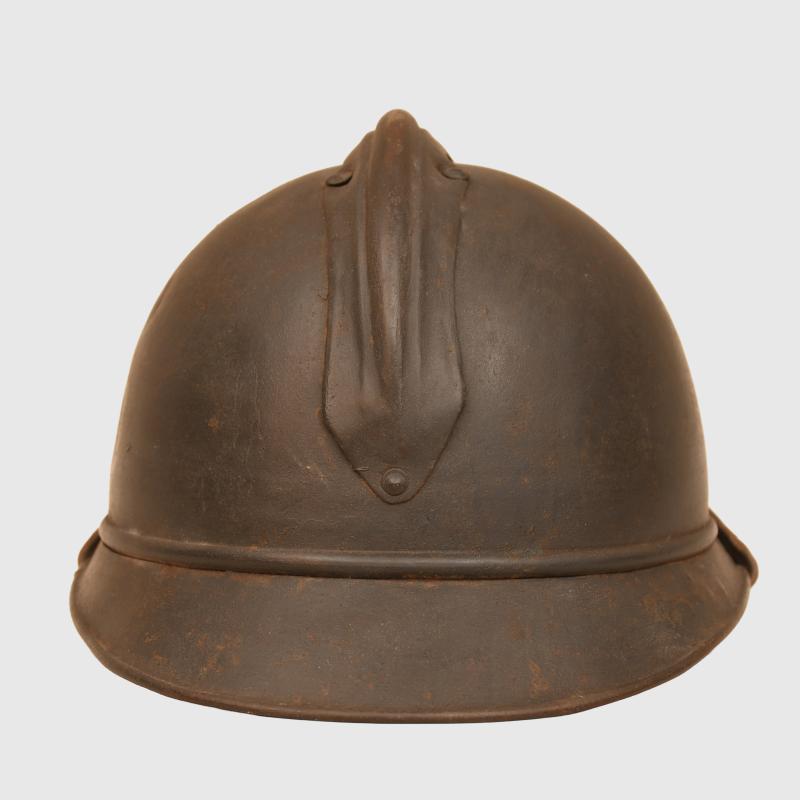 FRENCH WWI ACIER TROMPE CHASSEUR OFFICERS HELMET.