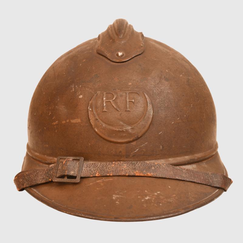 FRENCH WWI FOREIGN LEGION OFFICERS ADRIAN HELMET.