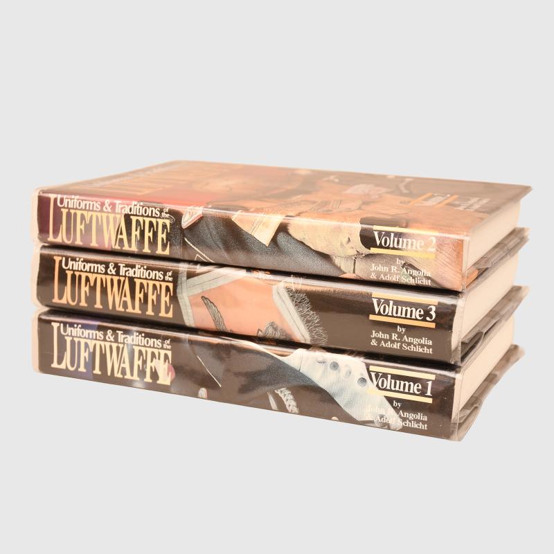 GERMAN WWII UNIFORMS & TRADITIONS OF THE LUFTWAFFE VOLUMES 1,2 AND 3.