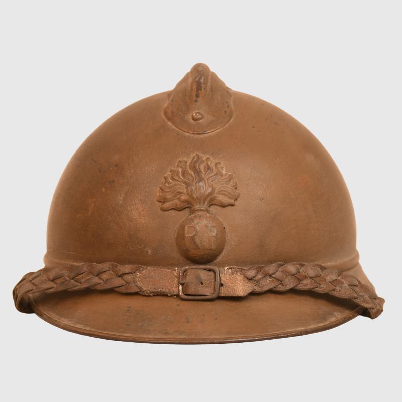 FRENCH WWI COLONIAL INFANTRY ADRIAN HELMET.