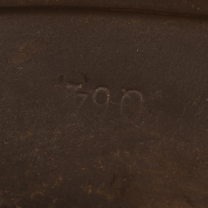 GERMAN WWII LUFTWAFFE M.40 SINGLE DECAL COMBAT HELMET.