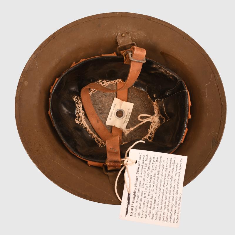 US WWI BRODIE PATTERN TRENCH HELMET.