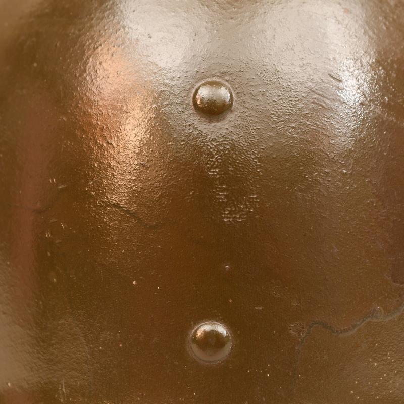 US WWII M1 HELMET LINER IDENTIFIED.