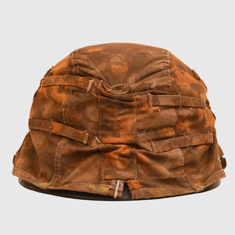 GERMAN WWII WAFFEN SS BLURRED EDGE HELMET COVER.