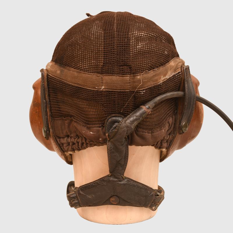 GERMAN WWII LUFTWAFFE SUMMER NETTING FLYING HELMET.