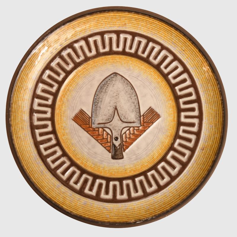 GERMAN WWII RAB PLATE.