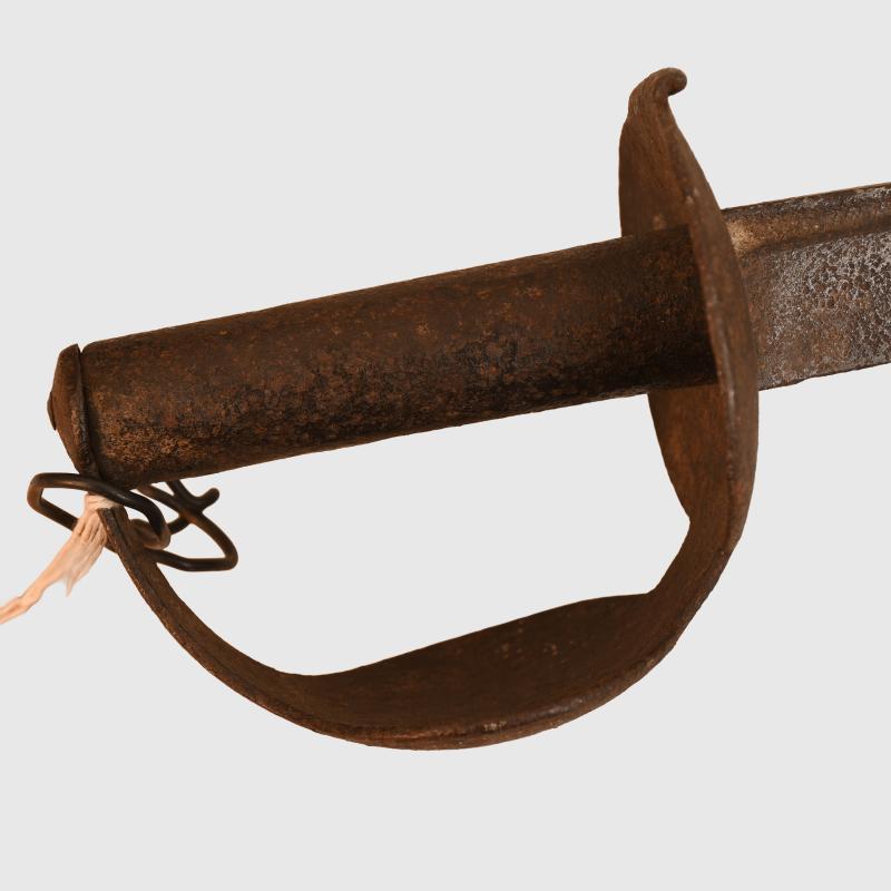 BRITISH PRE 1914 GEORGEAN PERIOD NAVAL CUTLASS AS OF THE TYPE USED AT THE BATTLE OF TRAFALGAR.
