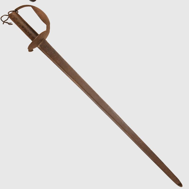 BRITISH PRE 1914 GEORGEAN PERIOD NAVAL CUTLASS AS OF THE TYPE USED AT THE BATTLE OF TRAFALGAR.
