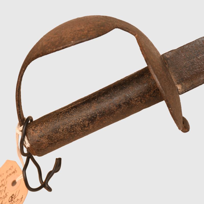 BRITISH PRE 1914 GEORGEAN PERIOD NAVAL CUTLASS AS OF THE TYPE USED AT THE BATTLE OF TRAFALGAR.