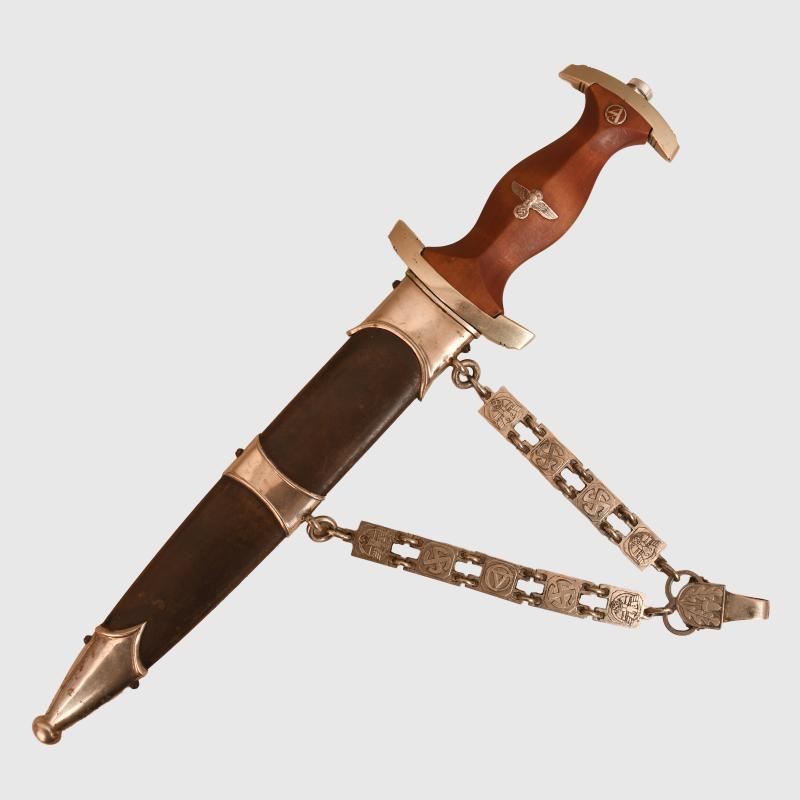 GERMAN WWII NSKK CHAINED OFFICERS DAGGER.