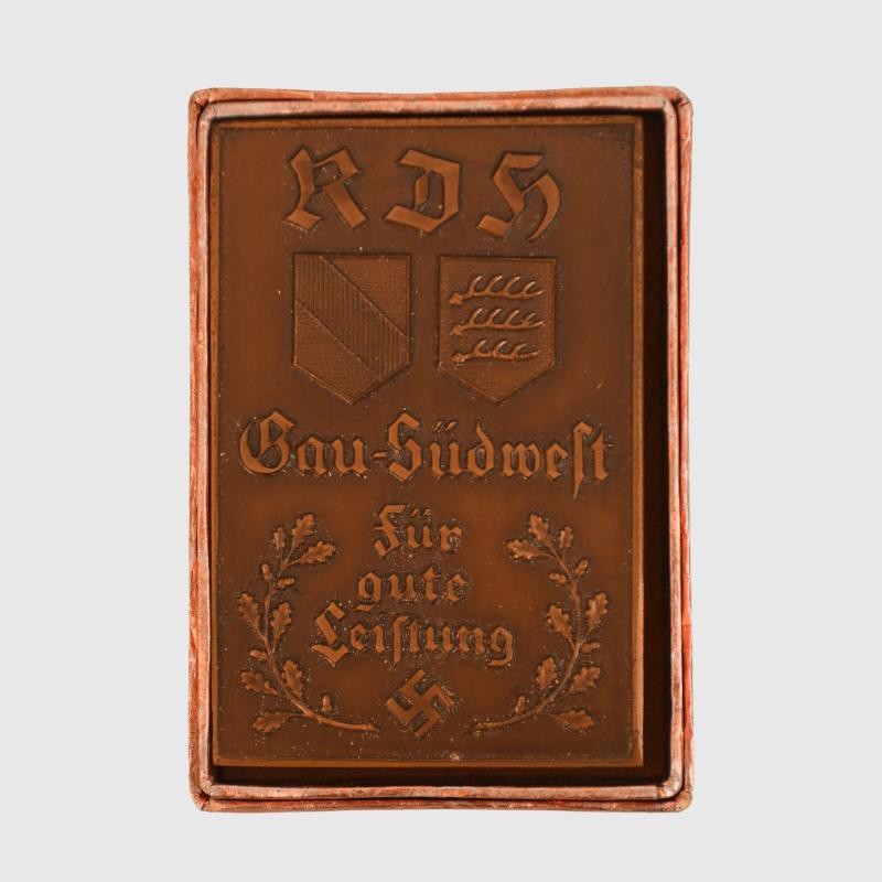 GERMAN WWII REICH ASSOCIATION FOR DOGS PLAQUE.