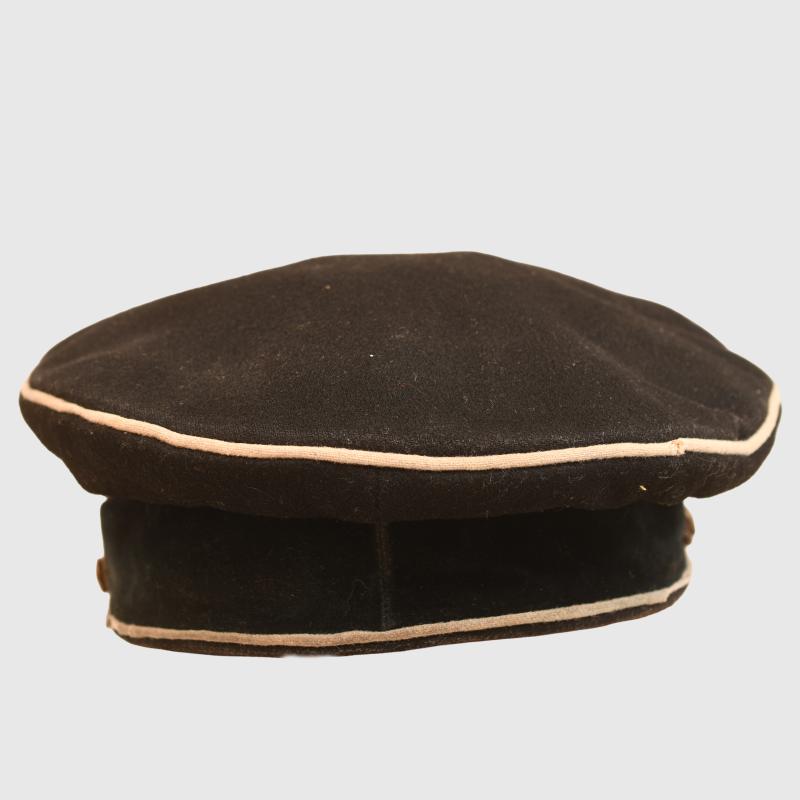 GERMAN WWII EARLY ALLGEMEINE SS OFFICERS CRUSHER CAP.