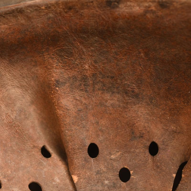 GERMAN WWII ARMY M35 CAMOUFLAGE HELMET.