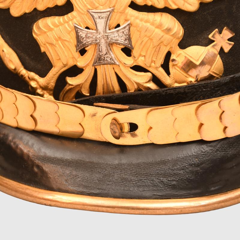 GERMAN WWI PRUSSIAN RESERVE MEDICAL OFFICERS PICKELHAUBE.