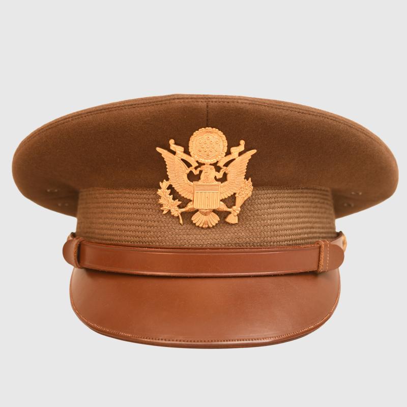 US WWII ARMY AIR FORCE OFFICERS VISOR CAP.