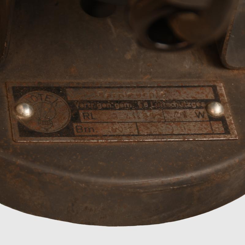 GERMAN WWII NOTEK BUNKER LAMP.