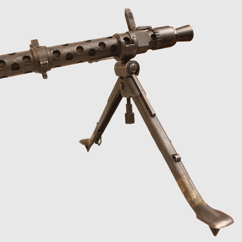 GERMAN WWII MG34 MACHINE GUN, DE-ACTIVATED.