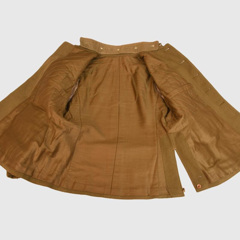 JAPANESE WWII FULL COLONEL’S TUNIC, TROUSERS, CAP AND AWARDS.