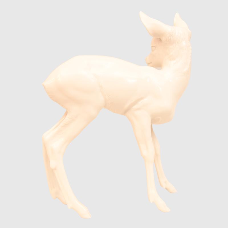GERMAN WWII ALLACH STANDING FAWN.